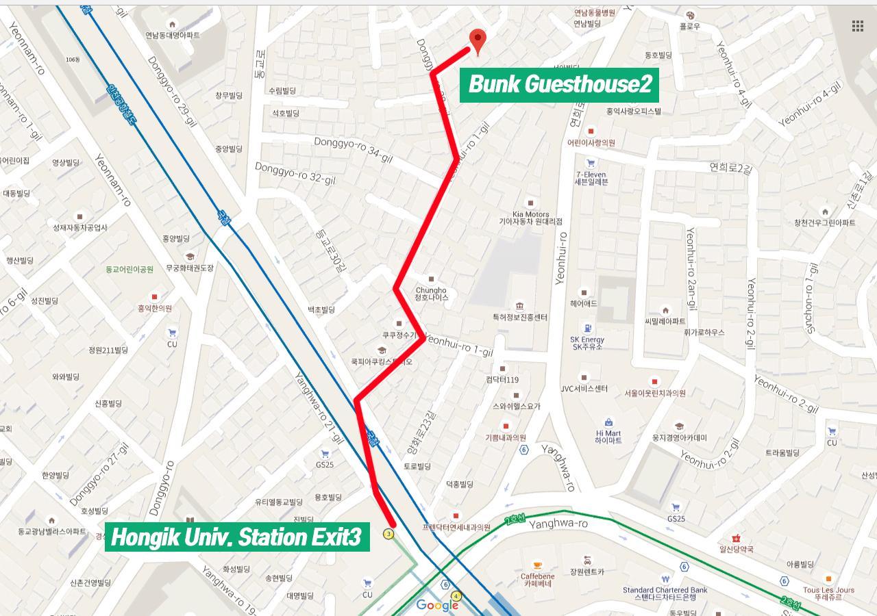Bunk Guesthouse Hongdae2 Seul Zewnętrze zdjęcie
